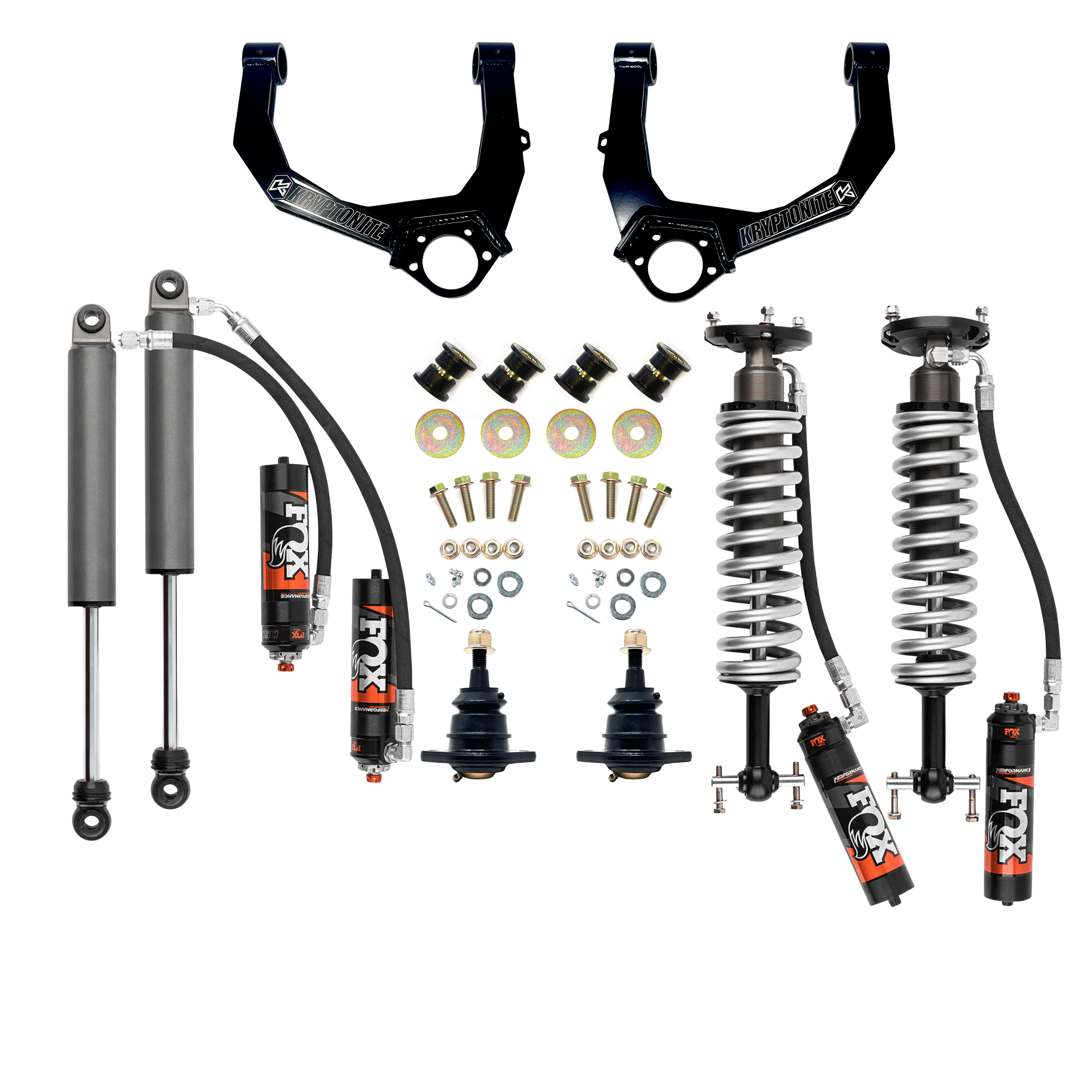 M-SHOCK 　カルディア　ジリオン　セット STAGE 3 LEVELING KIT WITH FOX PERFORMANCE ELITE SHOCKS FOR 1/2 TON