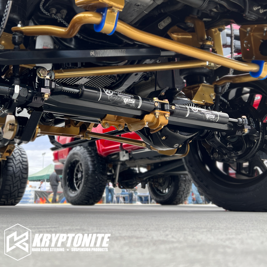 KRYPTONITE FORD SUPER DUTY F250/F350 DEATH GRIP DUAL STEERING STABILIZER KIT 2005-2025