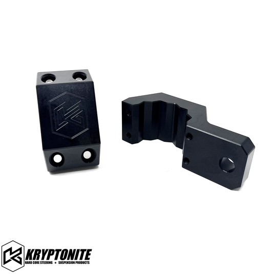 KRYPTONITE FORD SUPER DUTY F450/F550 DUAL STEERING STABILIZER ADAPTOR KIT 2017+