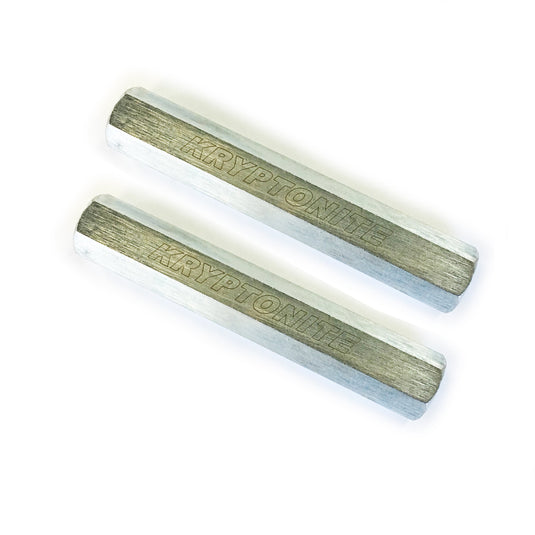 KRYPTONITE SOLID STEEL TIE ROD SLEEVES ZINC PLATED FOR CHEVY/GMC TRUCKS/SUVS