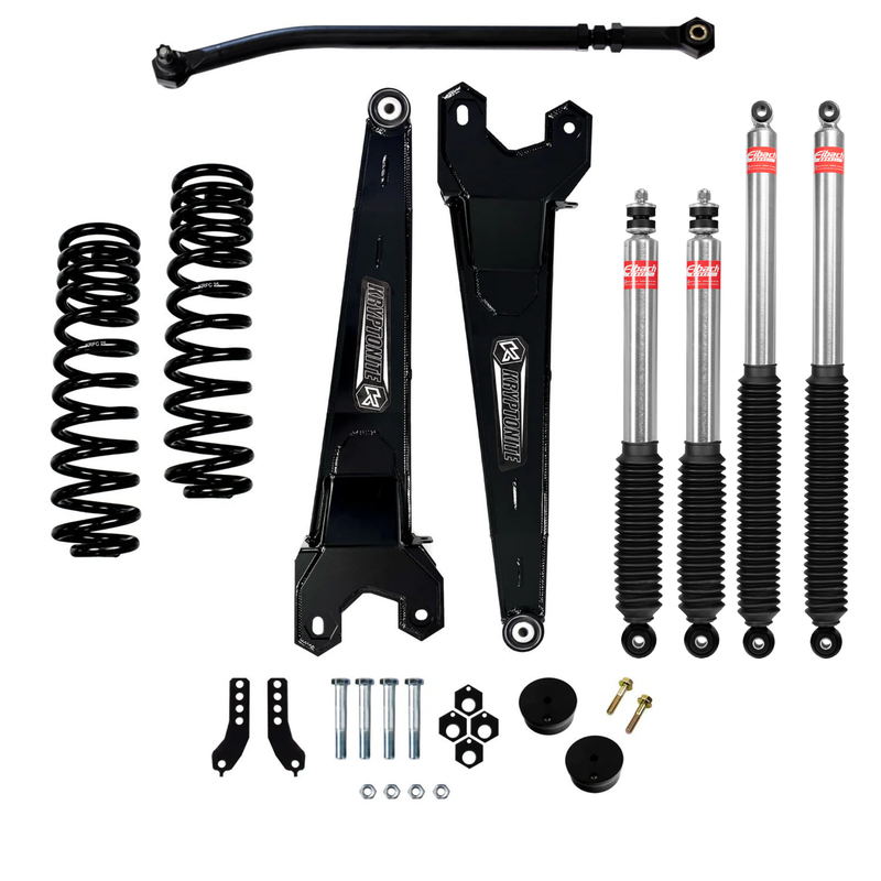 Load image into Gallery viewer, KRYPTONITE STAGE 3 LEVELING KIT WITH EIBACH SHOCKS FOR 2017-2025 FORD SUPER DUTY F-250/F-350
