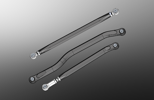 Load image into Gallery viewer, KRYPTONITE HIGH CLEARANCE RADIUS ROD SET FOR 2025+ KAWASAKI TERYX H2
