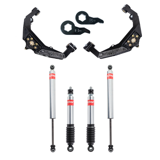 Kryptonite Stage 3 Leveling Kit with Eibach Shocks for 2001–2010 Chevy/GMC HD Trucks & 2002–2009 Hummer H2