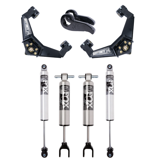 Kryptonite Stage 3 Leveling Kit with Fox 2.5 HTO Shocks for 2011–2019 Chevy/GMC 2500HD/3500HD