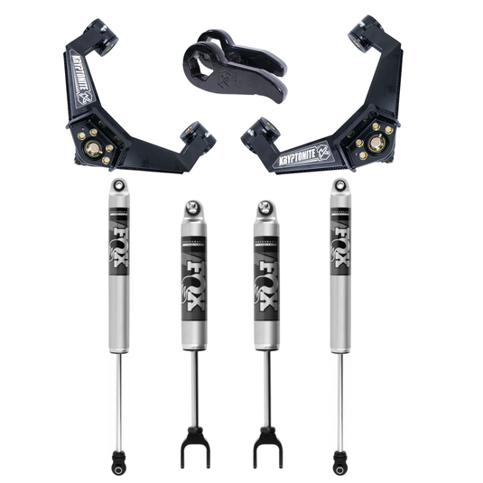 Kryptonite Stage 3 Leveling Kit with Fox Shocks for 2011–2019 Chevy/GMC 2500HD/3500HD