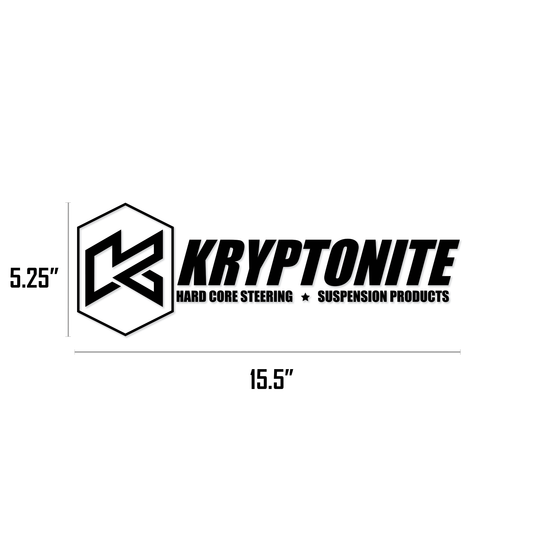 KRYPTONITE 15" BANNER VINYL TRANSFER STICKER