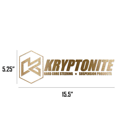 KRYPTONITE 15" BANNER VINYL TRANSFER STICKER