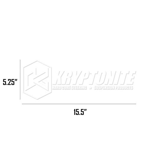 KRYPTONITE 15" BANNER VINYL TRANSFER STICKER