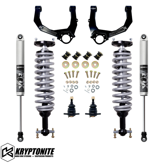 KRYPTONITE STAGE 3 LEVELING KIT WITH FOX 2.5 SHOCKS 1/2 TON 6 LUG 2019+ AT4/TRAIL BOSS (KR19STAGE3FOXPS-TB)