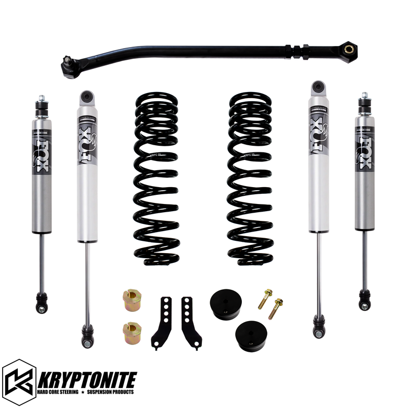 Load image into Gallery viewer, KRYPTONITE FORD SUPER DUTY F250/F350 STAGE 2 LEVELING KIT WITH FOX PERFORMANCE SERIES HTO SHOCKS 2017-2025
