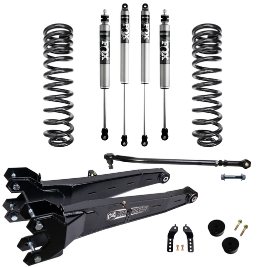 Kryptonite Stage 3 Leveling Kit with Fox 2.0 Shocks for 2017-2026 Ford Super Duty F-250/F-350