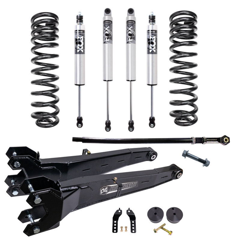Load image into Gallery viewer, Kryptonite Stage 3 Leveling Kit with Fox 2.5 HTO Shocks for 2017-2026 Ford Super Duty F-450/F-550
