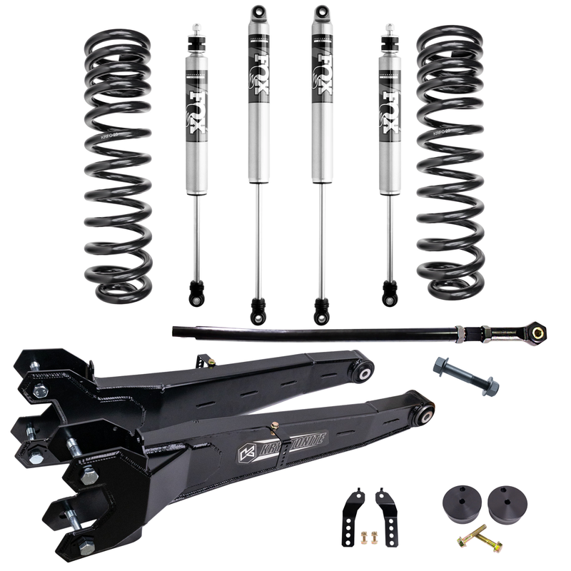 Load image into Gallery viewer, Kryptonite Stage 3 Leveling Kit with Fox 2.0 PS Shocks for 2017-2026 Ford Super Duty F-450/F-550
