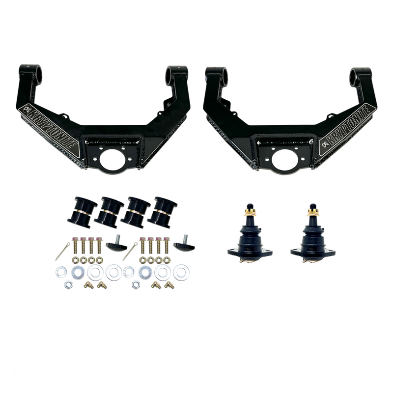 Load image into Gallery viewer, KRYPTONITE BOXED UPPER CONTROL ARM KIT FOR 2001–2010 CHEVY/GMC HD TRUCKS &amp; 2002–2009 HUMMER H2
