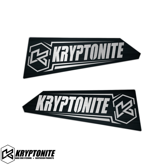 KRYPTONITE UPPER CONTROL ARM LOGO PLATES 2011-2025