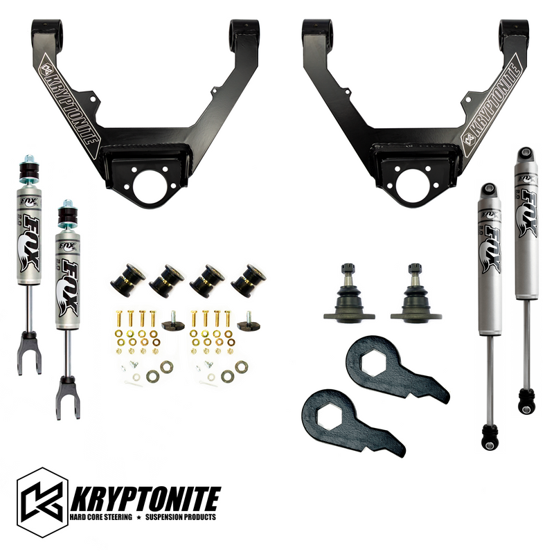 Load image into Gallery viewer, KRYPTONITE STAGE 3 LEVELING KIT WITH FOX SHOCKS 1/2 TON 6 LUG 1999-2006
