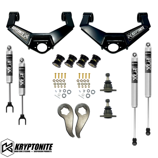 KRYPTONITE STAGE 3 LEVELING KIT WITH FOX SHOCKS 2020-2024