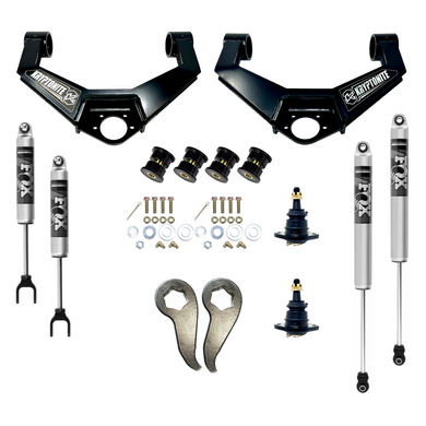KRYPTONITE STAGE 3 LEVELING KIT WITH FOX SHOCKS FOR 2020-2025 CHEVY/GMC 2500HD/3500