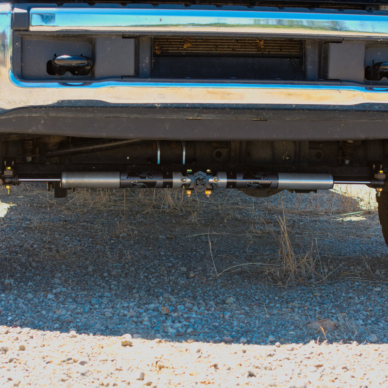 Load image into Gallery viewer, Kryptonite Dual Steering Stabilizer Kit with Fox 2.0 Shocks for 2005-2026 Super Duty F-450/F-550
