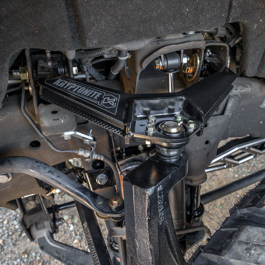 KRYPTONITE UPPER CONTROL ARM STAINLESS LOGO PLATES FOR 2011–2026 CHEVY/GMC 2500HD/3500HD