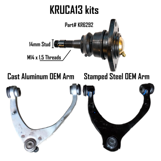 Kryptonite Upper Control Arm Kit for for 2014–2018 Chevy/GMC Trucks