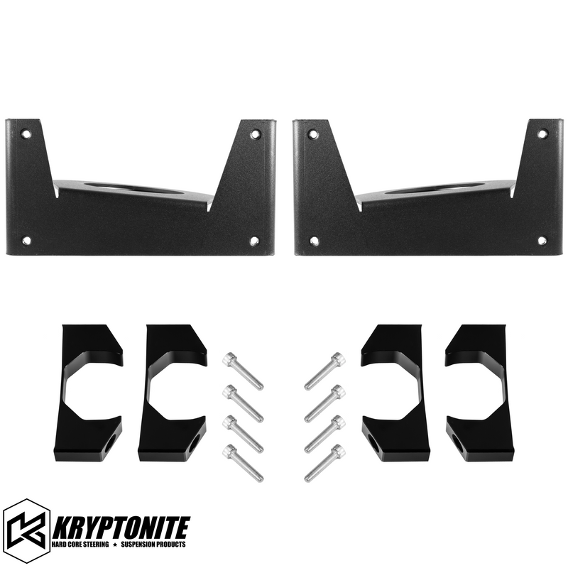 Load image into Gallery viewer, KRYPTONITE DEATH GRIP FRONT SHOCK RESERVOIR MOUNT KIT 2005+ SUPER DUTY
