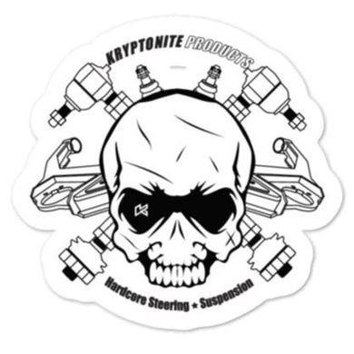 KRYPTONITE ANGRY SKULL STICKER